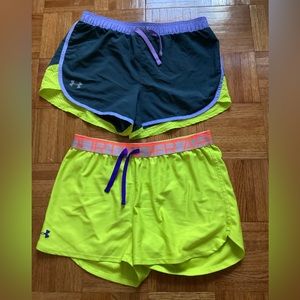 2 under armor shorts